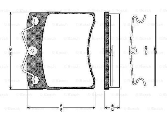 Brake Pad Set, disc brake (0 986 TB2 669)