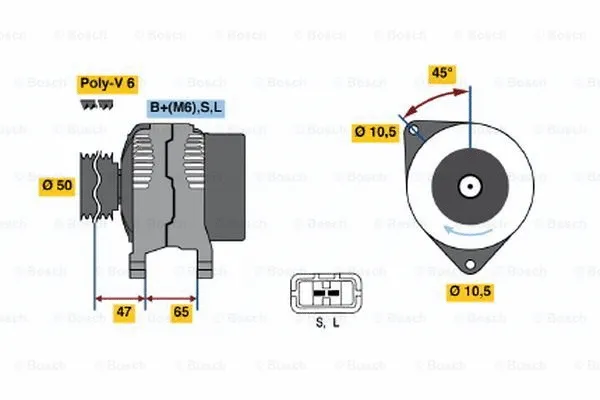 Alternator (0 123 115 010)