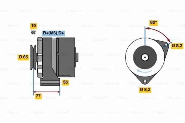 Alternator (0 986 030 850)