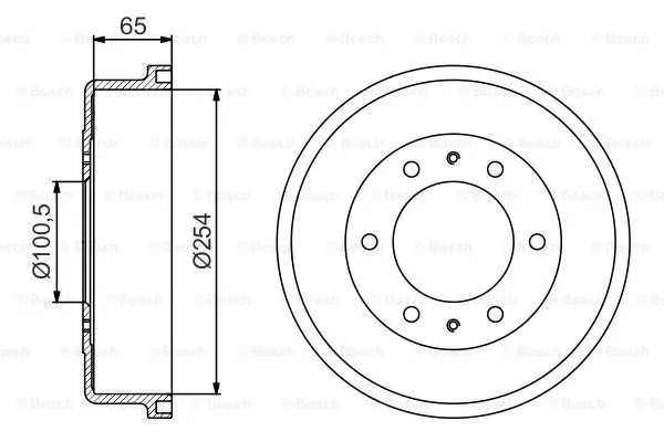 Brake Drum (0 986 477 163)