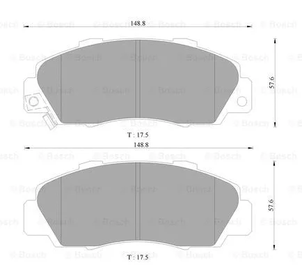 Brake Pad Set, disc brake (0 986 AB9 048)