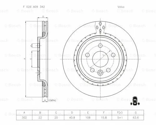 Brake Disc (F 026 A09 342)