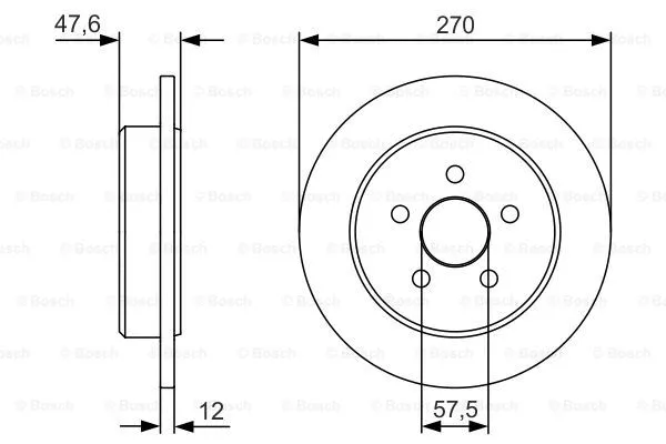 Brake Disc (0 986 479 V43)