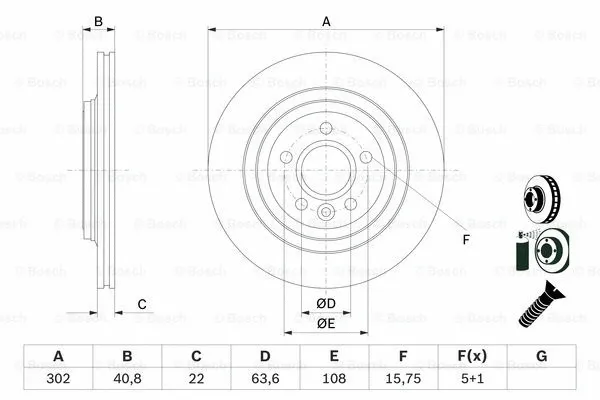 Brake Disc (0 986 479 E85)