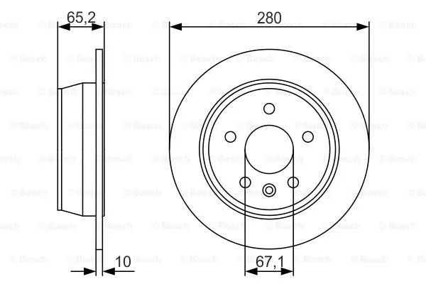 Brake Disc (0 986 479 S02)
