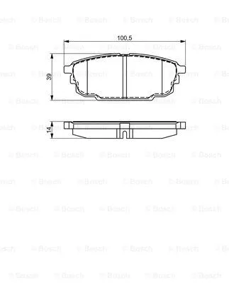 Brake Pad Set, disc brake (0 986 495 320)