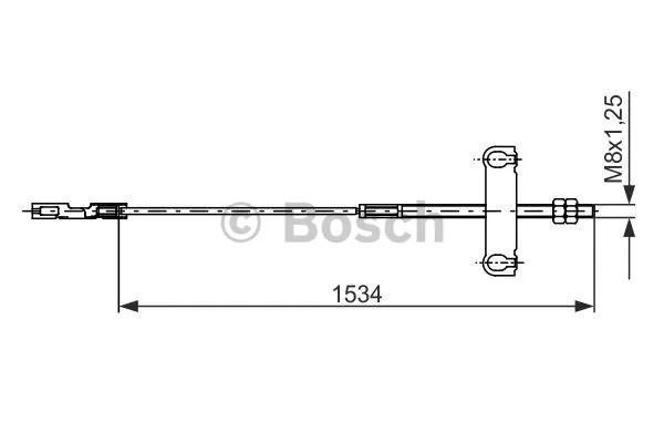 Cable Pull, parking brake (1 987 482 195)