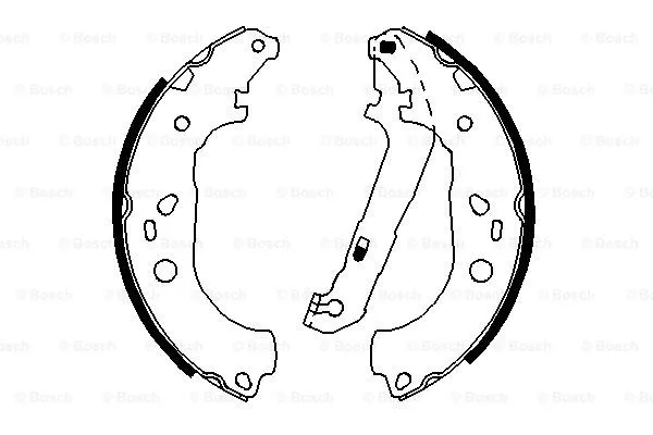 Brake Shoe Set (0 986 487 696)