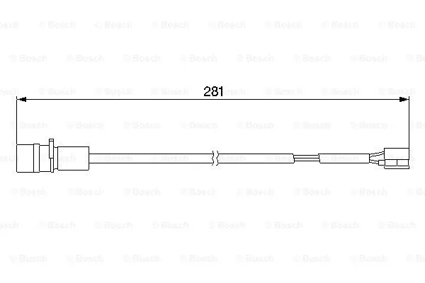 Warning Contact, brake pad wear (1 987 474 924)