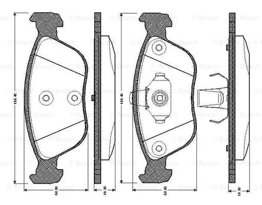 Brake Pad Set, disc brake (0 986 TB2 356)