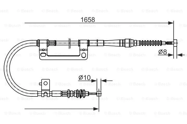 Cable Pull, parking brake (1 987 477 331)
