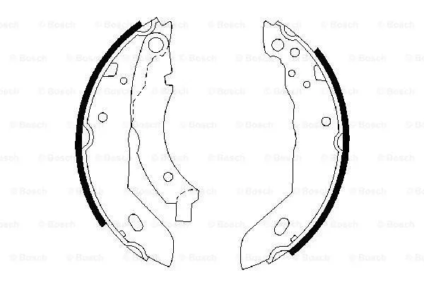 Brake Shoe Set (0 986 487 084)