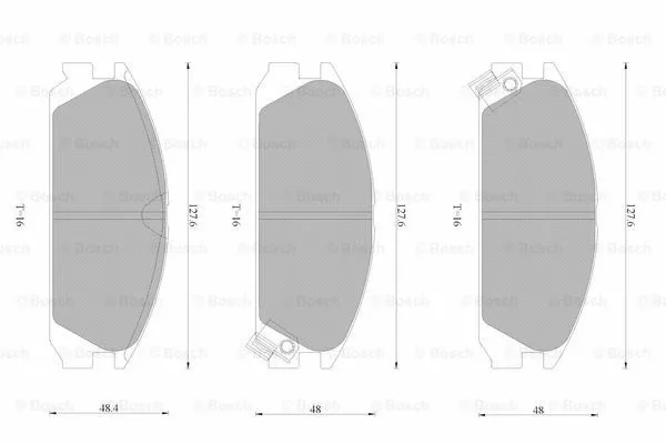 Brake Pad Set, disc brake (0 986 AB9 205)