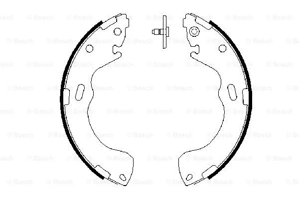 Brake Shoe Set (0 986 487 631)