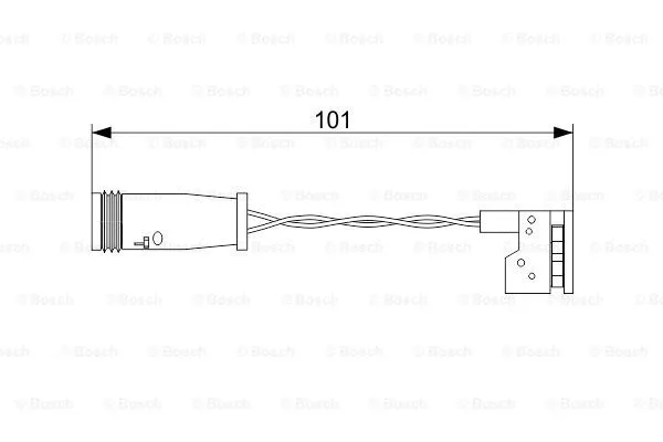 Warning Contact, brake pad wear (1 987 473 557)