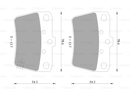 Brake Pad Set, disc brake (0 986 505 076)