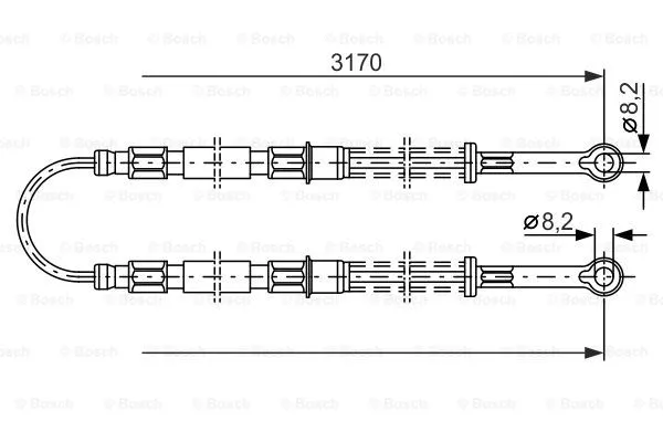 Cable Pull, parking brake (1 987 477 792)