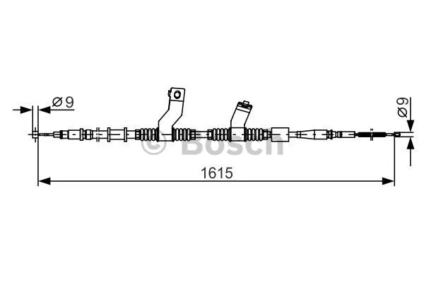 Cable Pull, parking brake (1 987 482 353)