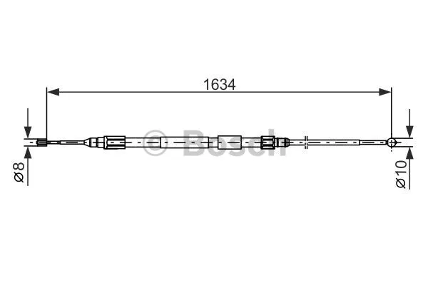 Cable Pull, parking brake (1 987 477 988)