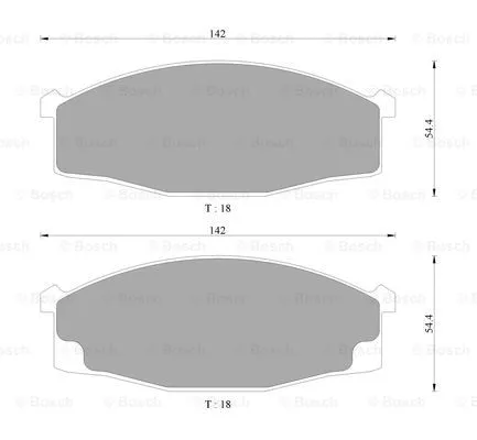 Brake Pad Set, disc brake (0 986 AB2 045)