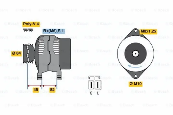 Alternator (0 986 038 281)