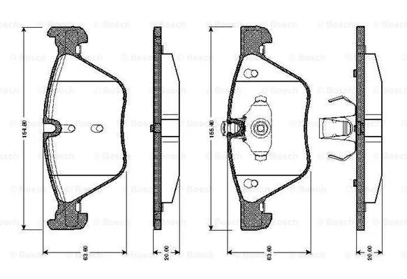 Brake Pad Set, disc brake (0 986 TB2 466)
