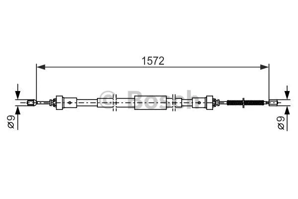 Cable Pull, parking brake (1 987 482 384)
