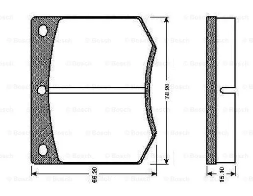 Brake Pad Set, disc brake (0 986 TB2 062)