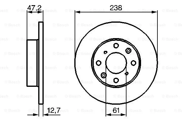 Brake Disc (0 986 479 240)