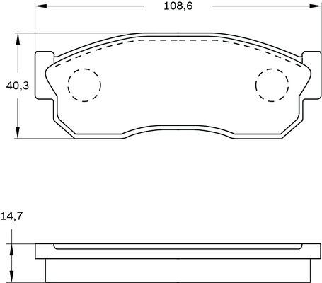 Brake Pad Set, disc brake (0 986 BB0 521)