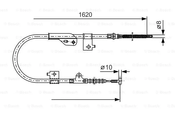 Cable Pull, parking brake (1 987 477 758)