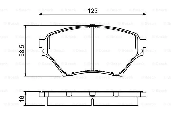 Brake Pad Set, disc brake (0 986 494 225)