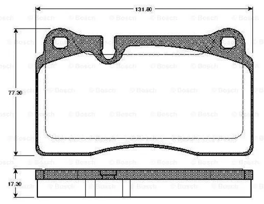 Brake Pad Set, disc brake (0 986 TB3 046)