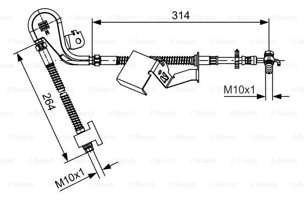 Brake Hose (1 987 481 469)