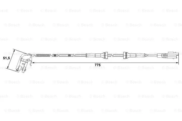 Sensor, wheel speed (0 265 007 780)