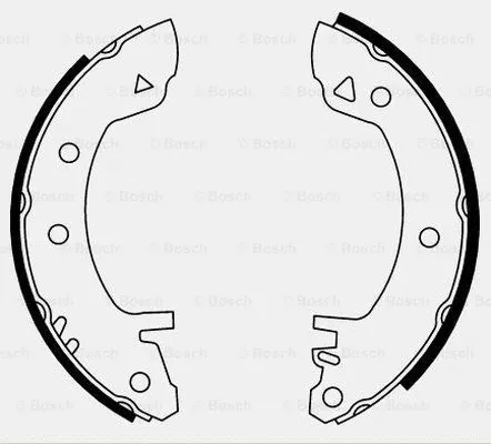 Brake Shoe Set (0 986 487 011)