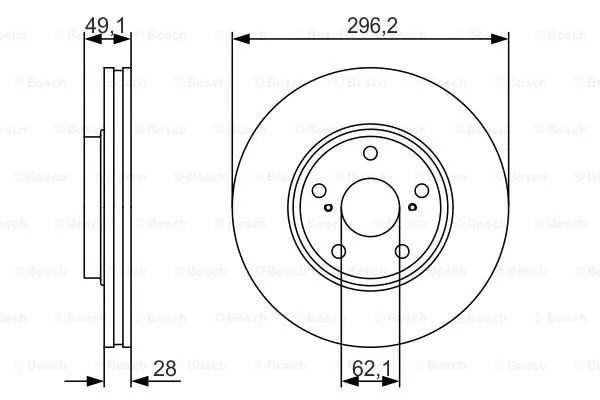 Brake Disc (0 986 479 R28)