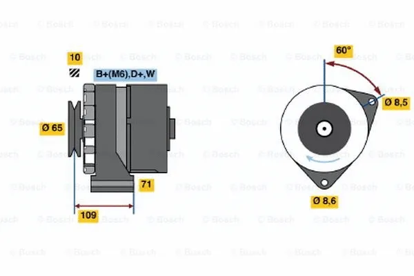 Alternator (0 986 036 490)