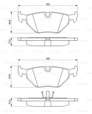 Brake Pad Set, disc brake (0 986 469 960)