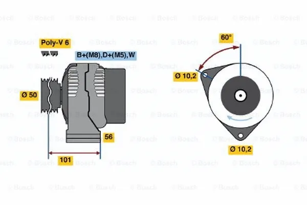 Alternator (0 120 485 012)