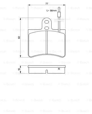 Brake Pad Set, disc brake (0 986 424 026)