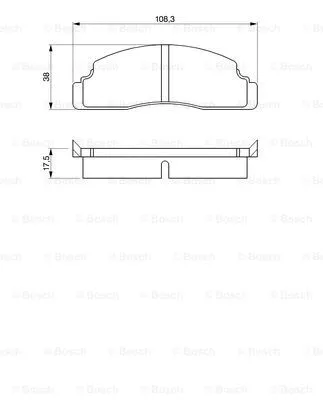 Brake Pad Set, disc brake (0 986 464 221)