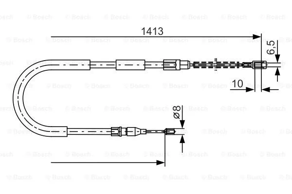 Cable Pull, parking brake (1 987 482 217)