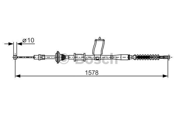 Cable Pull, parking brake (1 987 482 173)