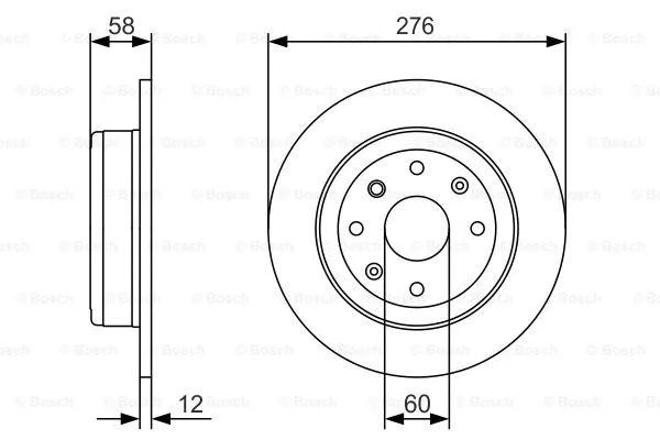 Brake Disc (0 986 479 A56)