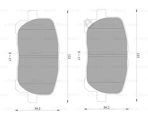 Brake Pad Set, disc brake (0 986 AB2 386)