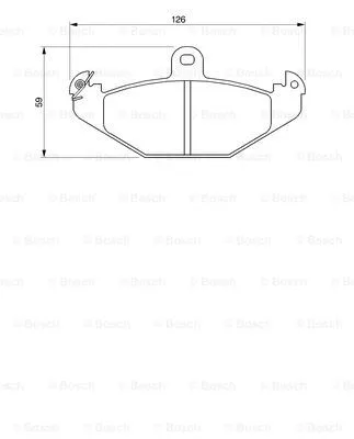 Brake Pad Set, disc brake (0 986 424 763)