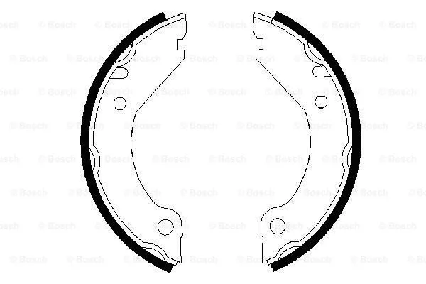 Brake Shoe Set, parking brake