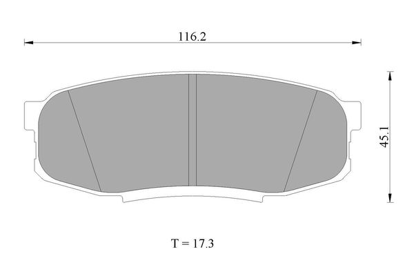 Brake Pad Set, disc brake (0 986 AB2 722)