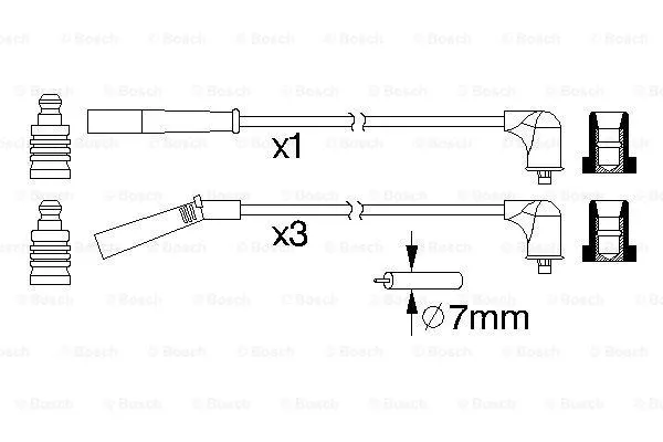 Ignition Cable Kit (0 986 357 215)